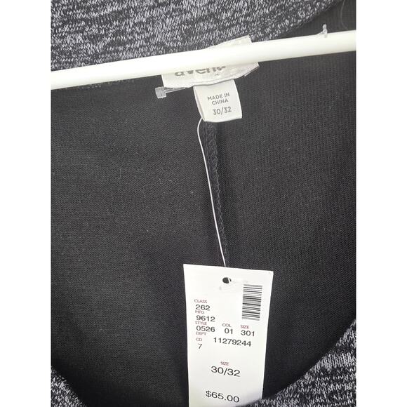 The Avenue Midi Dress 30/32 Womens Plus Size Black Gray Long Sleeve Stretch NWT - Picture 4 of 6